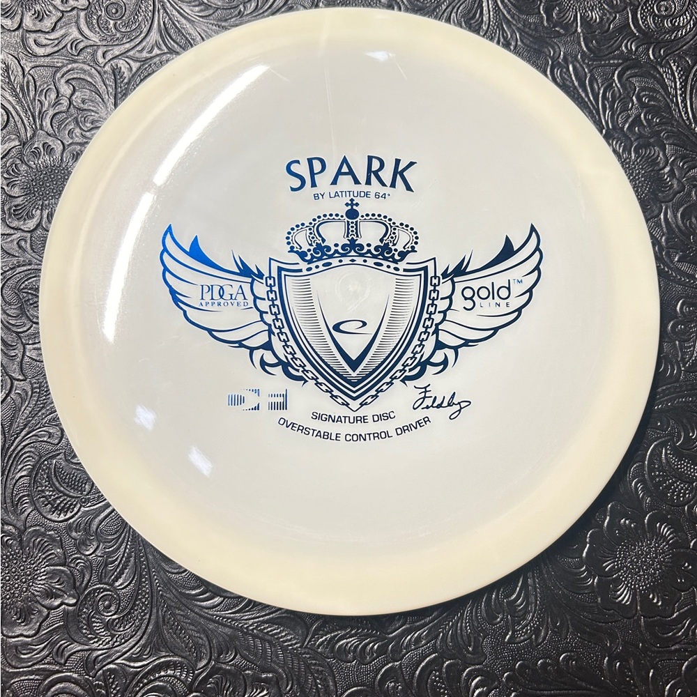 New Latitude 64 Gold Line Spark Disc with Blue Holographic Stamp